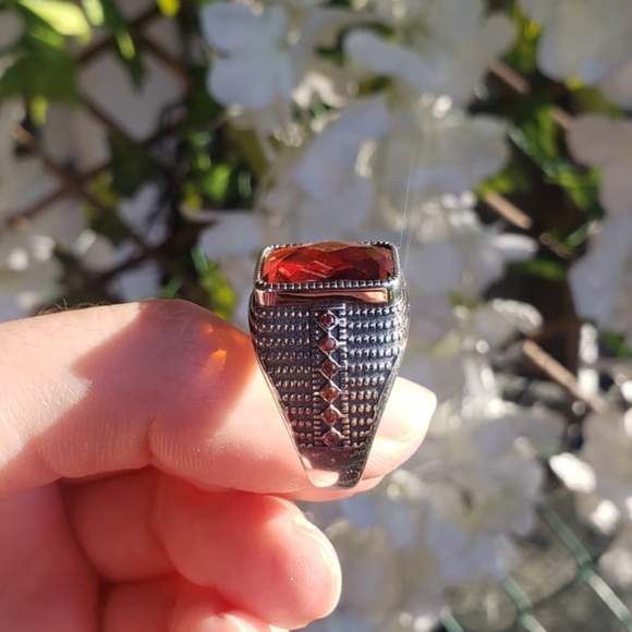 925 Sterling Silver Men's Ring - Picture 4 of 4